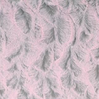 Strip Style Blanket: Alpacas in Stone Strip Throw on Luxe Cuddle Rosewater Hide