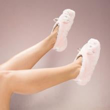 Faceplant Footsie: Women's Footwear Slippers Cat Nap (Pink/Grey)