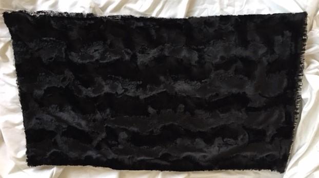 Pillowcase with Spot Leopard in Black on Caviar Hide