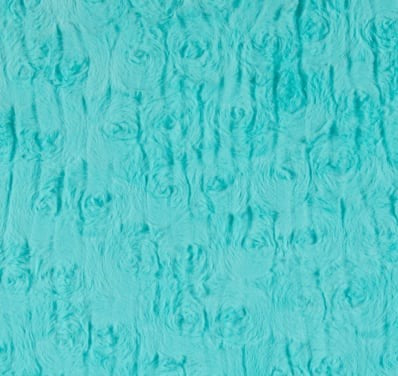 Blanket: Michael Miller Mudcloth Sade Teal on Luxe Cuddle Luna in Aruba