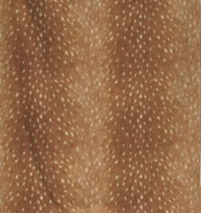 Ladies Minky Coat: Spring Fawn Deer Hide (Includes Coat, Hat, and Fashion Mask)