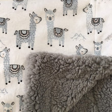 Load image into Gallery viewer, Alpaclettes in Stone on Sherpa in Alloy