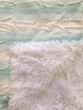 Load image into Gallery viewer, Luxe Cuddle Angora Saltwater on Luxe Cuddle Shaggy White