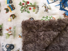 Load image into Gallery viewer, Funny Farm Digital Cuddle in Beige on Luxe Cuddle Marble Cocoa
