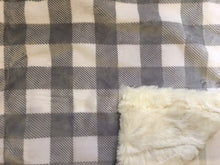 Load image into Gallery viewer, Buffalo Check Cuddle Steel Snow on Stella in Cream