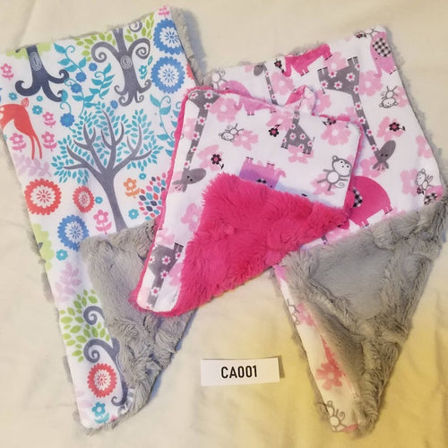 Fantasy Woods and Jungle Dreams Fuchsia on Carnation Hide and Silver Lattice