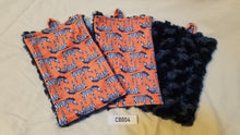 Load image into Gallery viewer, Zig Zag Zebra on Navy Rose