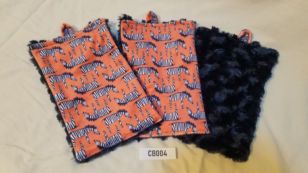 Zig Zag Zebra on Navy Rose