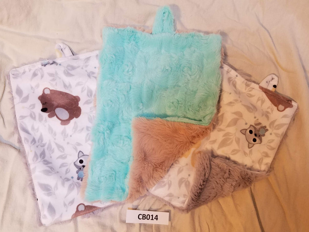 Blankies with Loops- Friendly Forest with Aruba and Stella Latte