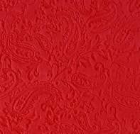 Embossed Paisley in Red