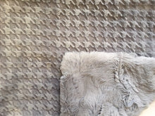Load image into Gallery viewer, Embossed Houndstooth in Silver on Silver Hide