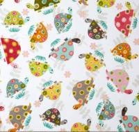 Load image into Gallery viewer, Signature Blanket: Happy Turtles and Hide Signature Throw on Luxe Cuddle Marble Cocoa