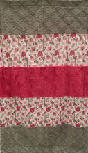 Load image into Gallery viewer, Jungle Dreams in Fuschia Strip on Luxe Cuddle Lattice in Silver