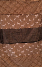 Load image into Gallery viewer, Luxe Cuddle Deer to Me in Sand Strip on Luxe Cuddle Lattice Sand