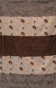 Friendly Forest Strip on Luxe Cuddle Marble Cocoa