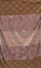 Load image into Gallery viewer, Dinostars, Luxe Cuddle Lattice In Sand, and Rosewater Hide Strip on Luxe Cuddle Heather Quartz Hide
