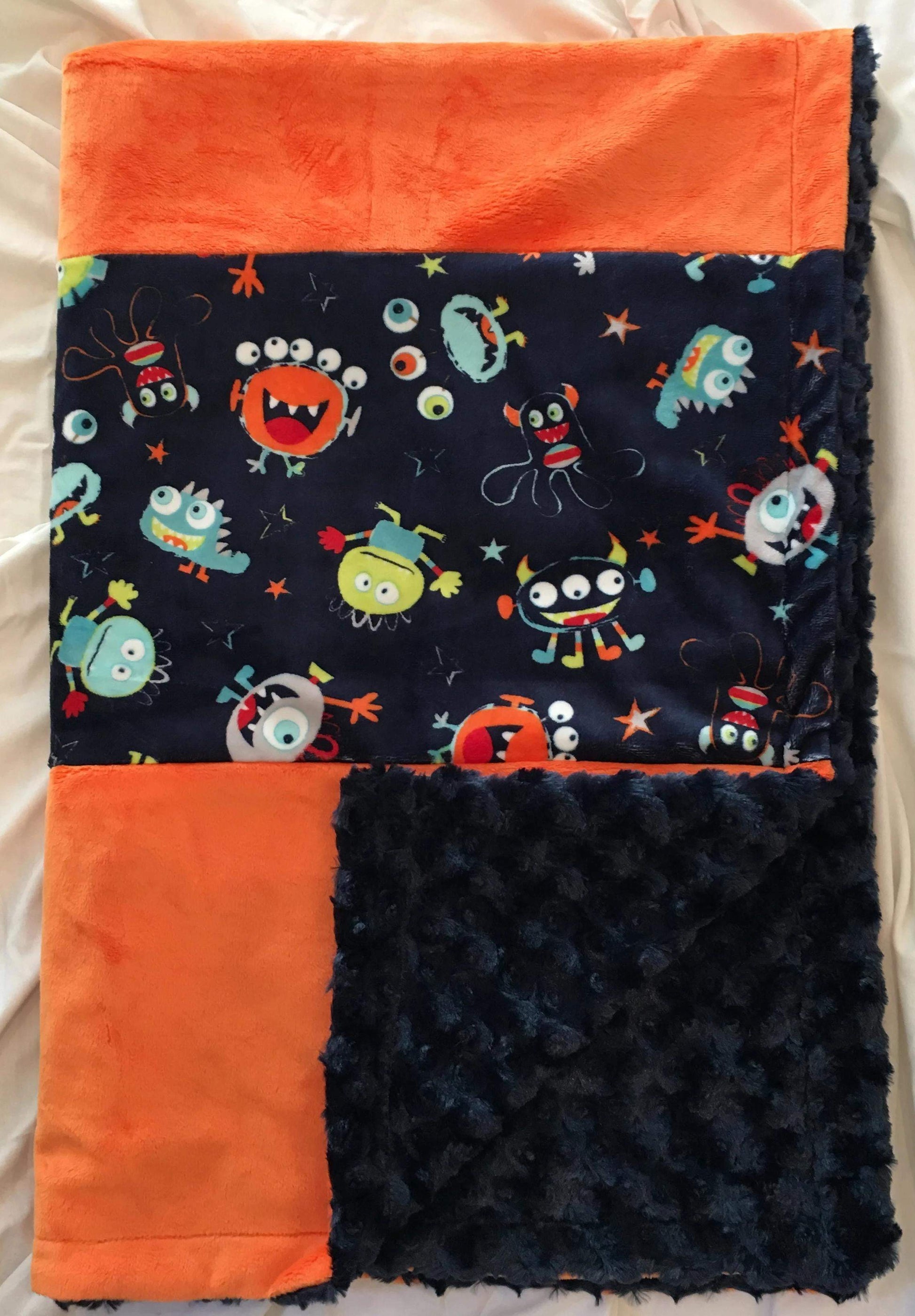 You Scared Me in Navy Strip on Luxe Cuddle Rose in Navy