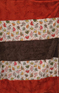 Happy Turtles Strip on Luxe Cuddle Marble Cocoa