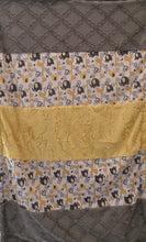 Load image into Gallery viewer, Jungle Dreams in Yellow Strip on Luxe Cuddle Lattice in Silver