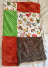 Load image into Gallery viewer, Happy Turtles Patchwork on Luxe Cuddle Marble Cocoa