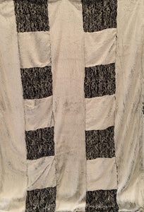 Signature Blanket: Black Frost and Spot Leopard on Caviar Hide Minky