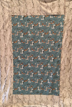 Load image into Gallery viewer, Machu Picchu Out N About Bordered Luxe Throw on Luxe Cuddle Frosted Hide Brown
