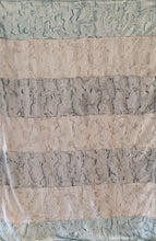 Load image into Gallery viewer, Strip Style Blanket: Luxe Cuddle Frosted Hide Strip Throw on Luxe Cuddle Maui Hide