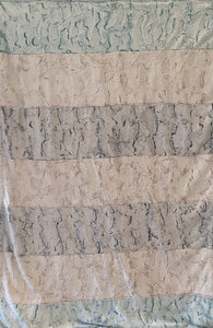 Strip Style Blanket: Luxe Cuddle Frosted Hide Strip Throw on Luxe Cuddle Maui Hide