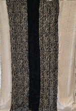 Load image into Gallery viewer, Spot Leopard, Caviar Hide and Black Frost Vertical Strip Throw on Spot Leopard Snuggle Black