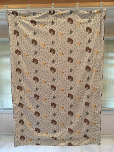 Blanket: Friendly Forest Luxe on Silver Hide