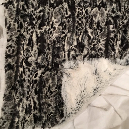 Spot Leopard in Snuggle Black on Frost Black (Size Small Shown)