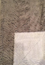 Load image into Gallery viewer, Luxe Cuddle Frosted Zebra in Gray on Luxe Cuddle Ziggy in Snow