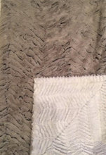 Load image into Gallery viewer, Luxe Cuddle Frosted Zebra in Gray on Luxe Cuddle Ziggy in Snow