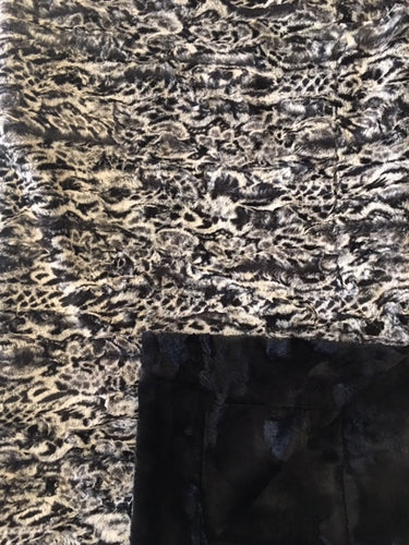 Spot Leopard on Luxe Cuddle Caviar Hide