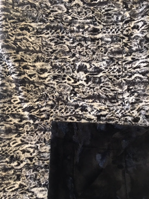 Spot Leopard on Luxe Cuddle Caviar Hide