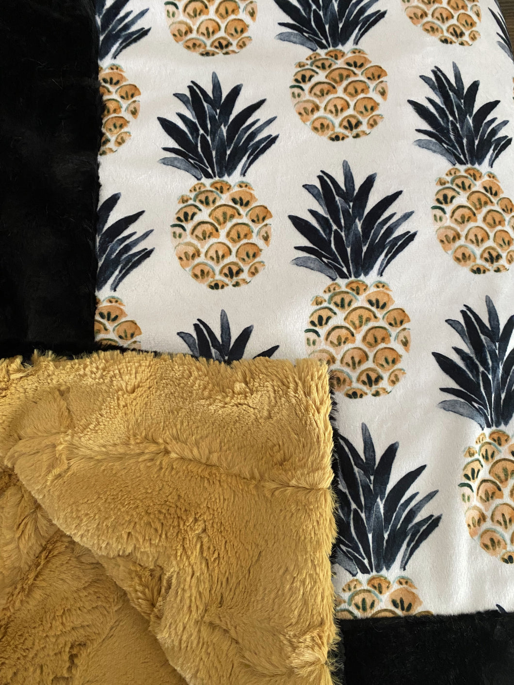 Custom Minky Blanket - Bordered