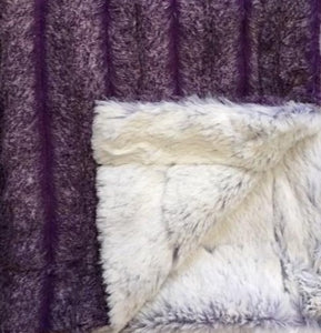 Luxe Cuddle Iced Chinchilla in Purple Reign on Luxe Cuddle Frost in Iris