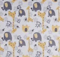 Load image into Gallery viewer, Strip Style Blanket: Jungle Dreams in Yellow, Sea Glass Hide and Baby Pink Shag Strip on Luxe Cuddle Lattice in Silver