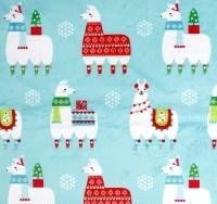 Llama Navidad in Aqua