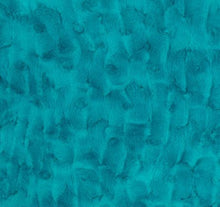 Load image into Gallery viewer, Strip Style Blanket: Hide in Mallard, Luna in Malibu, Frosted Hide in Maui Strip on Frosted Hide in Maui