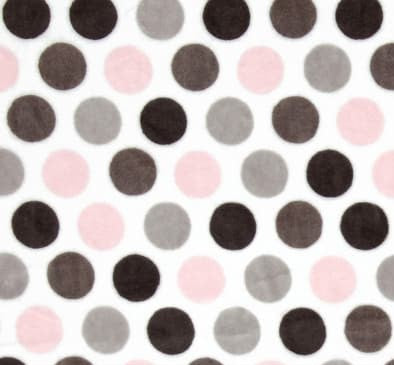 Pillowcase: Luxe Cuddle Mod Dot in Blush