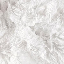 Load image into Gallery viewer, Blanket: Luxe Cuddle Angora Saltwater on Luxe Cuddle Shaggy White