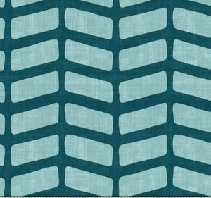 Blanket: Michael Miller Mudcloth Sade Teal on Luxe Cuddle Luna in Aruba