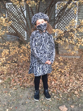 Load image into Gallery viewer, Girls Minky Coat: Spot Leopard Outerwear Set (Includes Coat, Hat, and Fashion Mask)