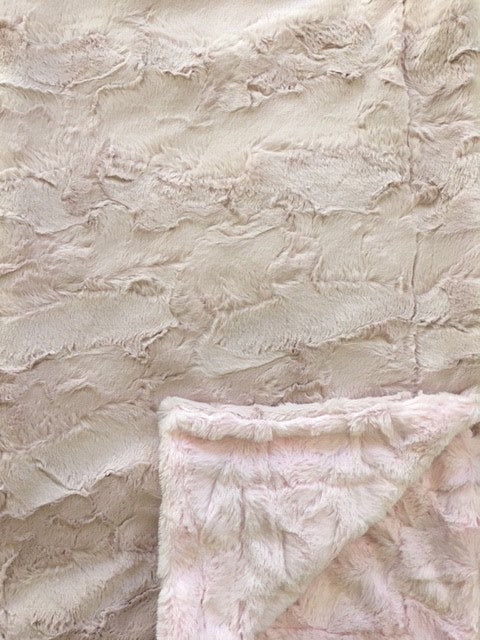 Luxe Cuddle Hide in Rosewater on Stella in Pink