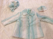 Load image into Gallery viewer, Girls Minky Coat: Saltwater Angora Outerwear Set (Includes Coat, Hat, and Fashion Mask)
