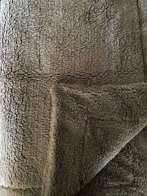 Blanket: Sherpa in Alloy on Sherpa in Alloy