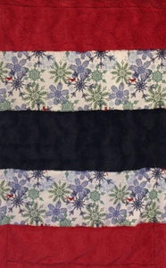 Stella in Red, Snow Cardinals, and Stella in Navy Strip on Stella in Navy
