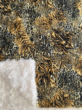 Load image into Gallery viewer, Blanket: Wildcat Bengal on Shaggy White