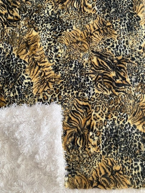 Blanket: Wildcat Bengal on Shaggy White